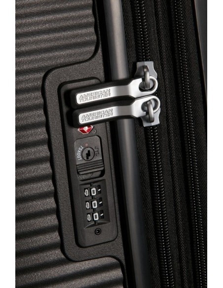 Maleta American Tourister SOUNDBOX Spinner (4 ruedas) 55 cm Negro