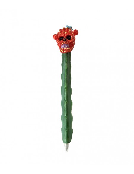 BOLÍGRAFO CACTUS CALAVERA ROJO
