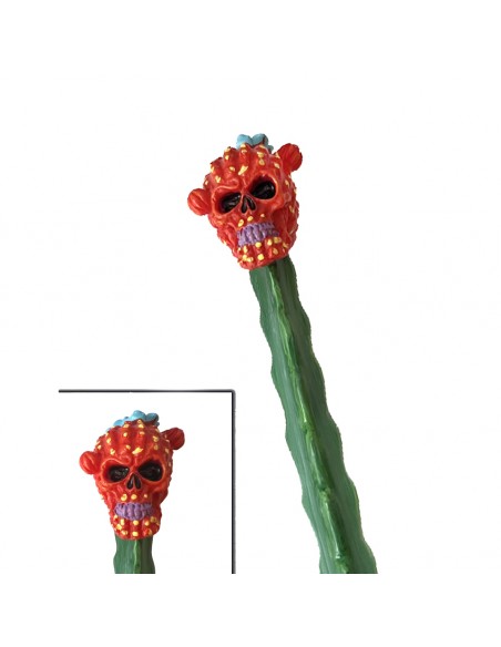 BOLÍGRAFO CACTUS CALAVERA ROJO