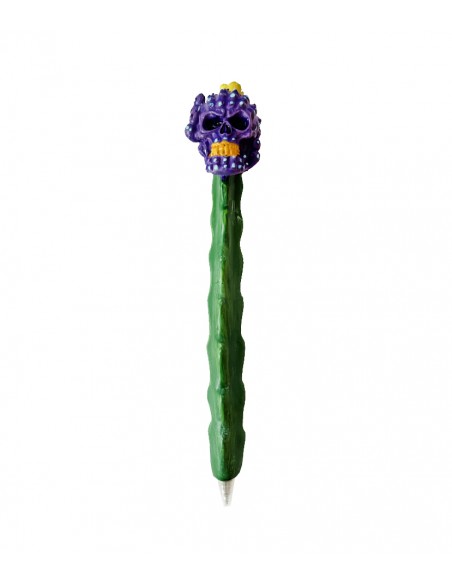 BOLÍGRAFO CACTUS CALAVERA MORADO