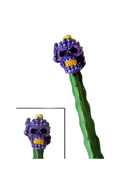 BOLÍGRAFO CACTUS CALAVERA MORADO