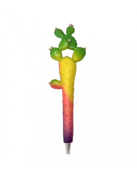 BOLÍGRAFO CACTUS COLORES (VERDE/AMARILLO/ROSA/MORADO)