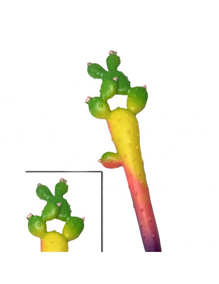 BOLÍGRAFO CACTUS COLORES (VERDE/AMARILLO/ROSA/MORADO)