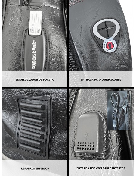 MOCHILA SSK POLIPIEL NEGRA