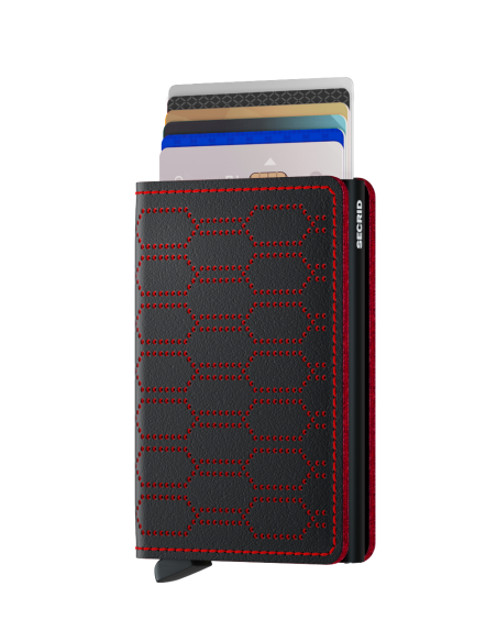SECRID Cartera Slimwallet Fuel Black-Red