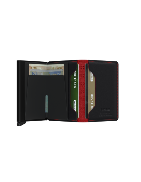 SECRID Cartera Slimwallet Fuel Black-Red