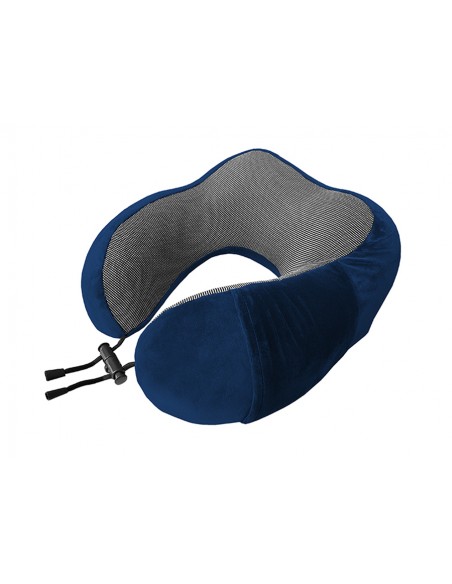 COJIN DE VIAJE VISCOELÁSTICO AZUL/NEGRO
