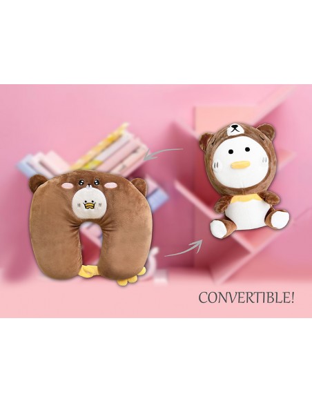 ALMOFADA DE VIAGEM  URSO DE PELÚCIA/FRANGO CONVERSÍVEL