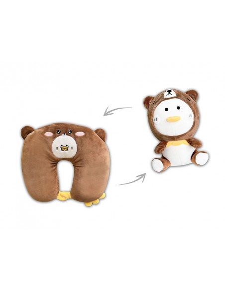 ALMOFADA DE VIAGEM  URSO DE PELÚCIA/FRANGO CONVERSÍVEL