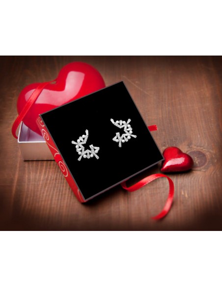PENDIENTES SSK STYLE PLATEADOS MEDIA ESTRELLA