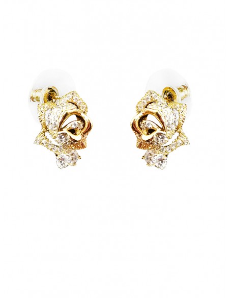 PENDIENTES SSK STYLE DORADOS ROSA