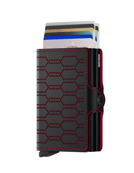 SECRID Cartera Twinwallet Fuel Black-Red