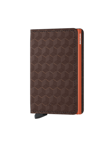 SECRID Cartera Slimwallet Optical Brown-Orange