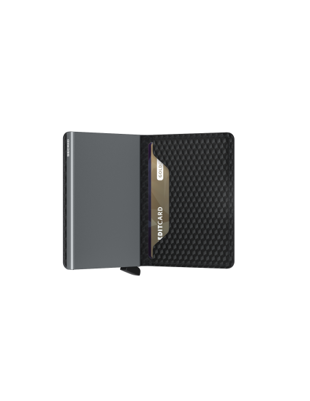 SECRID Cartera Slimwallet Cubic Black-Titanium
