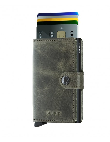 SECRID Cartera Miniwallet Vintage Olive-Black