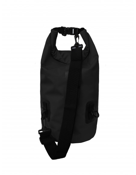 Bolsa/Mochila agua estanca Waterproof  | Ideal para Trekking, Pesca, Navegación, Escalada, Surf, Pádel Surf... (negro 20 L)