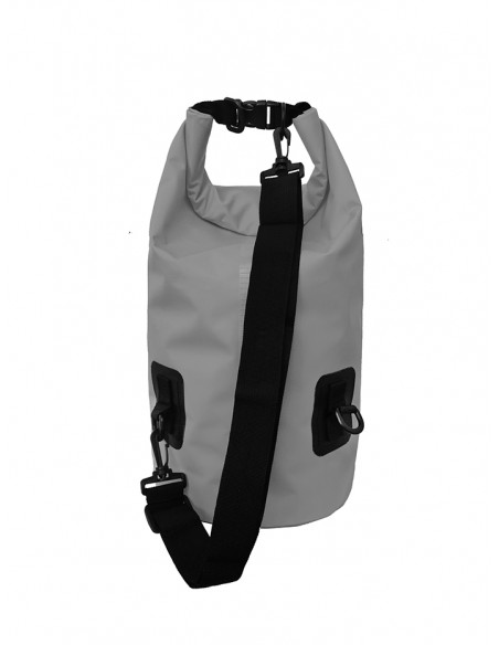 Bolsa/Mochila agua estanca Waterproof  | Ideal para Trekking, Pesca, Navegación, Escalada, Surf, Pádel Surf... (Grey 20 L)