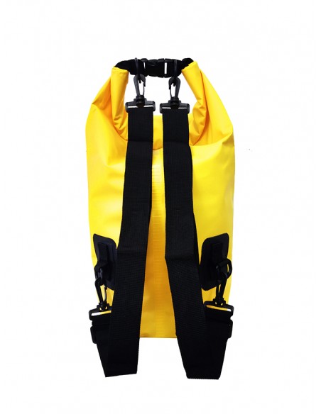 Bolsa/Mochila agua estanca Waterproof  | Ideal para Trekking, Pesca, Navegación, Escalada, Surf, Pádel Surf... (AMARILLO 20 L)