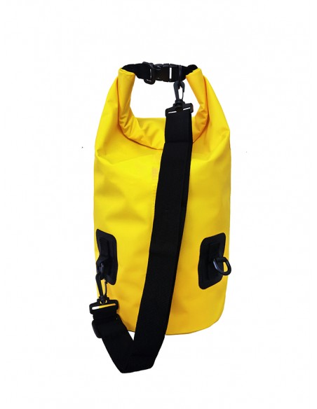 Bolsa/Mochila agua estanca Waterproof  | Ideal para Trekking, Pesca, Navegación, Escalada, Surf, Pádel Surf... (AMARILLO 20 L)