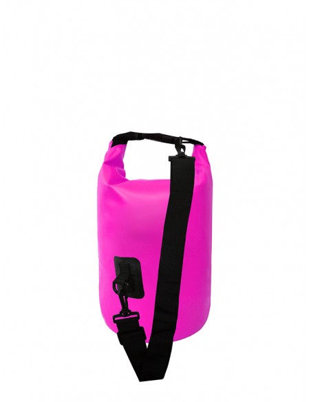 Bolsa/Mochila agua estanca Waterproof  | Ideal para Trekking, Pesca, Navegación, Escalada, Surf, Pádel Surf... (Rosa 5 L)