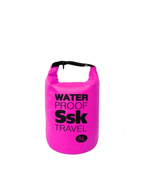 Bolsa/Mochila agua estanca Waterproof  | Ideal para Trekking, Pesca, Navegación, Escalada, Surf, Pádel Surf... (Negra 5 L)