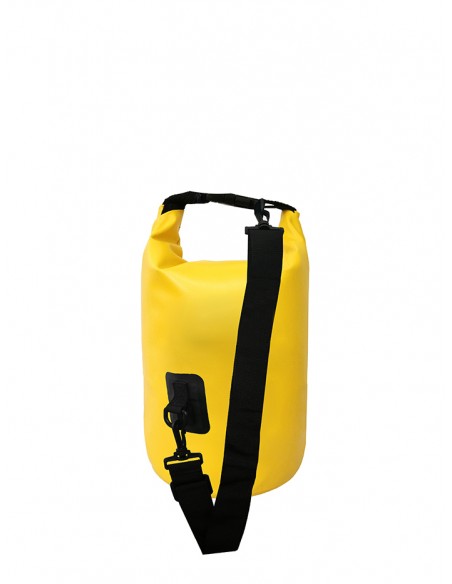 Waterproof bag/backpack waterproof | Ideal for Trekking, Fishing, Navigation, Climbing, Surfing, Paddle Surfing... (Yellow 5 L)