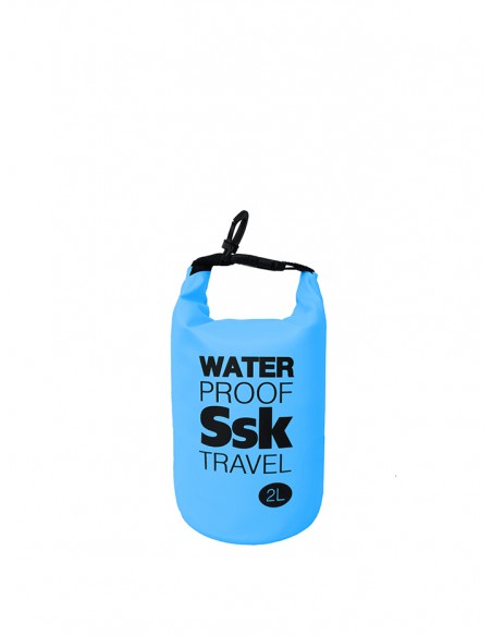 Bolsa/Mochila agua estanca Waterproof  | Ideal para Trekking, Pesca, Navegación, Escalada, Surf, Pádel Surf... (AZUL 2 L)
