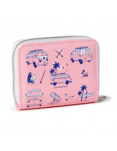 Monedero Caravana Volkswagen T1 Camper Rosa