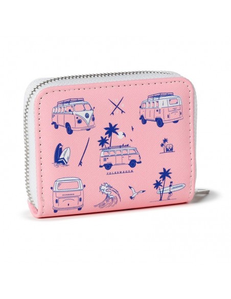 Monedero Caravana Volkswagen T1 Camper Rosa