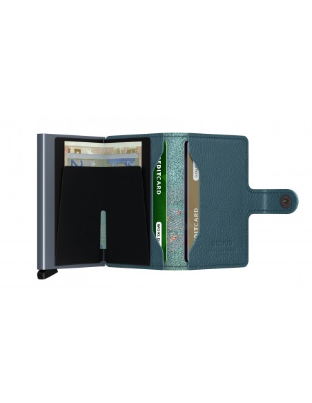 SECRID Cartera Miniwallet Stitch Magnolia Petrolio