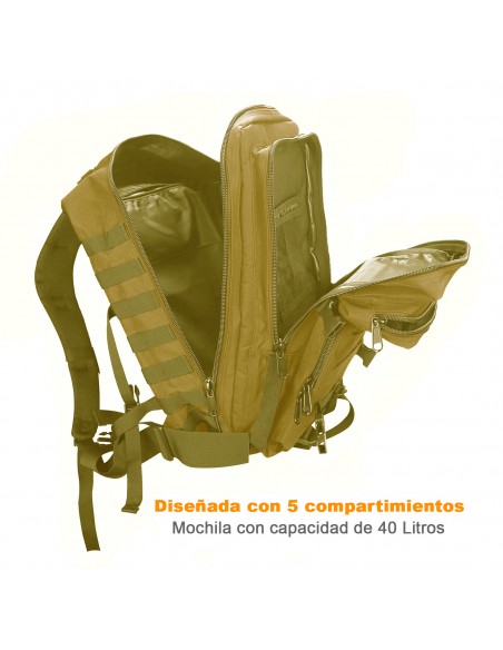 Urbanfeel UN Capacity Backpack / Military Tactical Large Waterproof Backpack - Outdoor Sport / Green