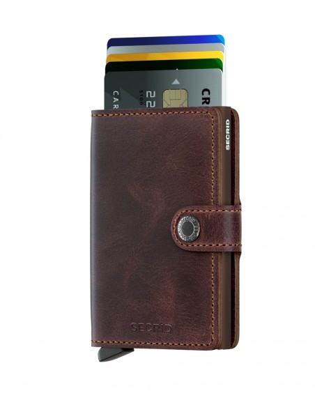 SECRID MINIWALLET VINTAGE CHOCOLATE