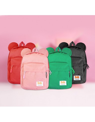 MOCHILA INFANTIL CON OREJAS VERDE