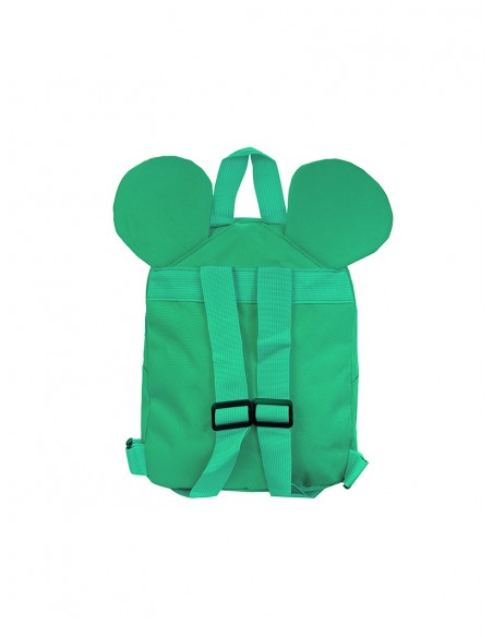 MOCHILA INFANTIL CON OREJAS VERDE