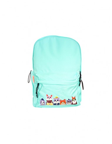 MOCHILA DISEÑO GATOS URBANFEEL AZUL...