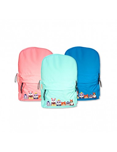 MOCHILA DISEÑO GATOS URBANFEEL ROSA