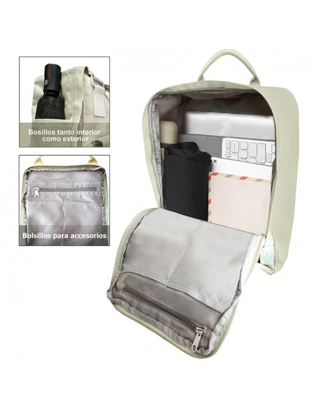 copy of MOCHILA GIRL MEDIANA SSK TRAVEL VERDE/BERENJENA