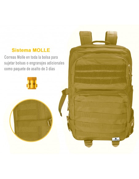 Urbanfeel UN Capacity Backpack / Military Tactical Large Waterproof Backpack - Outdoor Sport / Green