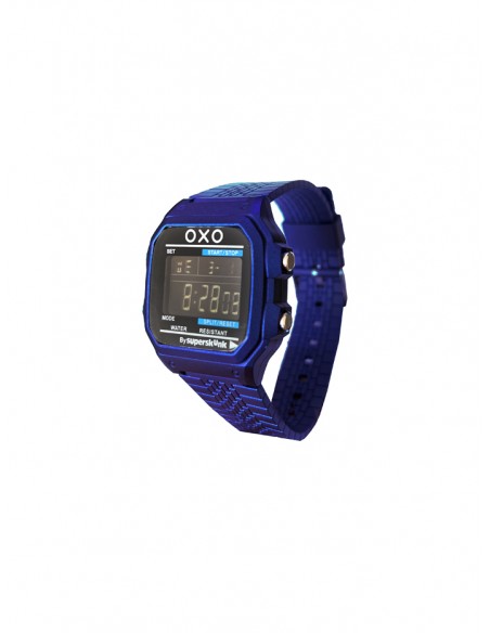 SSK TIME RELOJ TIRE METALLIC AZUL ( OXO - MUSEO DEL VIDEOJUEGO)