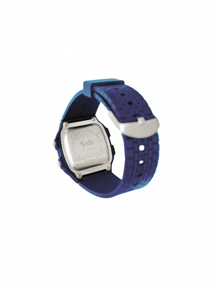 SSK TIME RELOJ TIRE METALLIC AZUL ( OXO - MUSEO DEL VIDEOJUEGO)