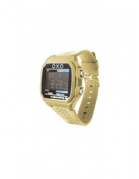 SSK TIME RELOJ TIRE METALLIC DORADO ( OXO - MUSEO DEL VIDEOJUEGO)