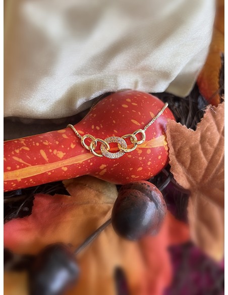 SSK STYLE BRACELET WITH GOLDEN LINKS