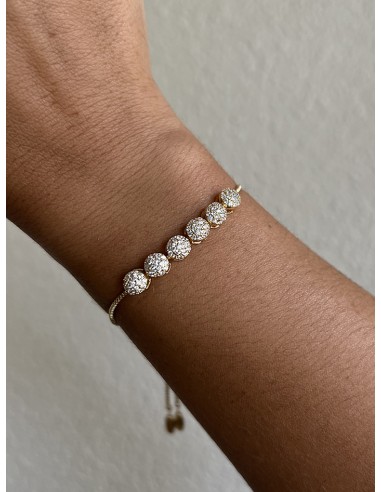 SSK STYLE SILVER CIRCLES BRACELET