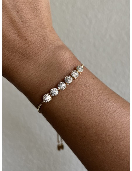 SSK STYLE SILVER CIRCLES BRACELET