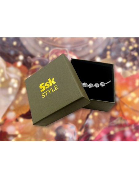 SSK STYLE SILVER CIRCLES BRACELET