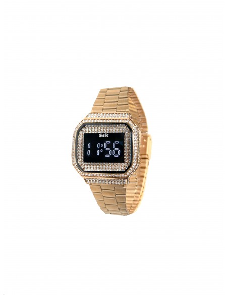 Reloj SSK TIME Colección Diamond rosa oro (pantalla táctil)