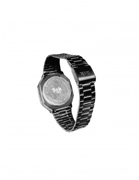 Reloj SSK TIME Colección Diamond negro (pantalla táctil) of Reloj SSK TIME Correa rojo esfera rosa oro Colección Corinto