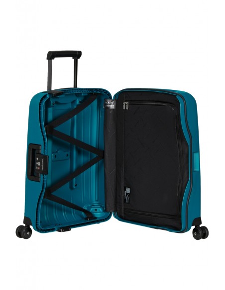 Maleta De Cabina Samsonite S´Cure Spinner 55/20 Azul Petrolio