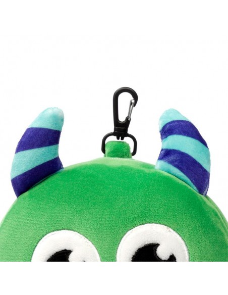 Almohada Viaje Y Antifaz Monster Verde