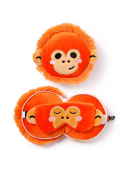 ALMOFADA E MÁSCARA DE VIAGEM ORANGUTAN